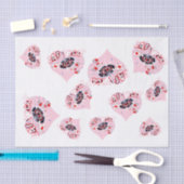 Las Vegas Pink Hearts Girly Tissuepapier (Craft)