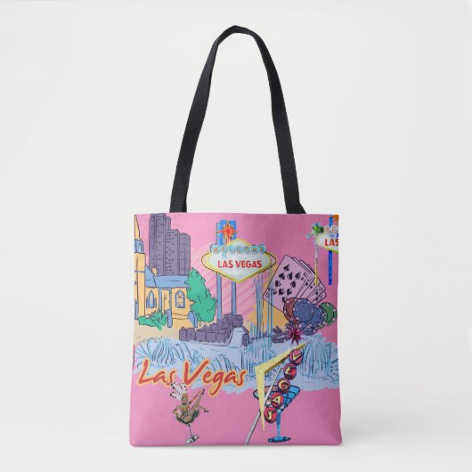 Las Vegas Pink Tote Bag (Voorkant)
