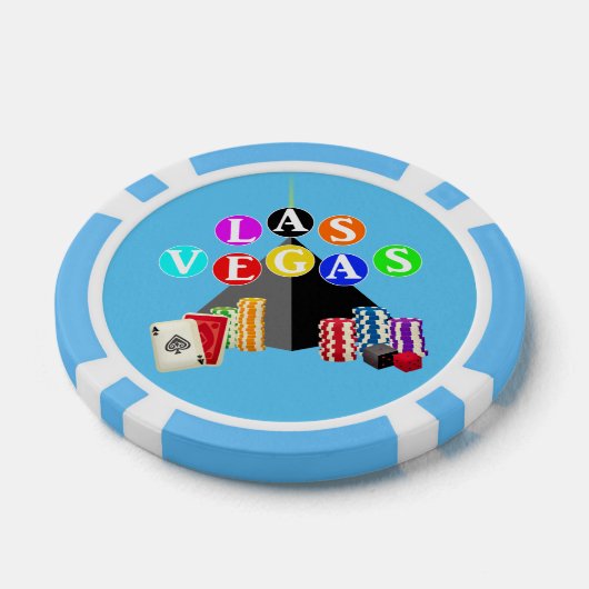 Las Vegas Piramide Poker Chips (Enkel)
