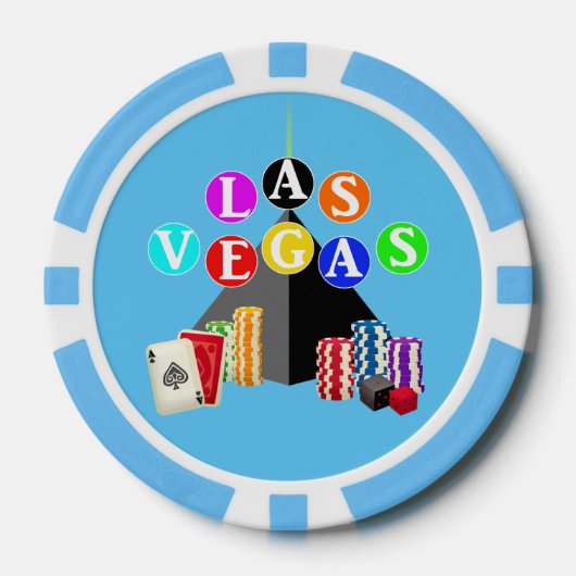 Las Vegas Piramide Poker Chips (Voorkant)
