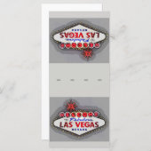 Las Vegas Place Setting Name Kaarten Silver (Voorkant / Achterkant)