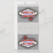 Las Vegas Place Setting Name Kaarten Silver (Voorkant)