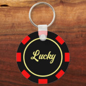 Las Vegas poker chip marker aangepaste metalen sle Sleutelhanger (Voorkant)