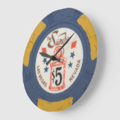 Las Vegas Poker Chip Modern Acryllic Clock Grote Klok (Hoek)