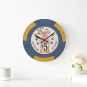 Las Vegas Poker Chip Modern Acryllic Clock Grote Klok (Huis)