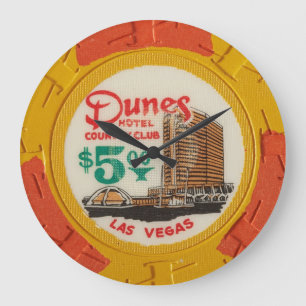 Las Vegas Poker Chip Modern Acryllic Clock Grote Klok