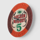 Las Vegas Poker Chip Modern Acryllic Clock Grote Klok (Hoek)