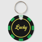 Las Vegas poker chip token aangepaste ronde metaal Sleutelhanger (Voorkant)