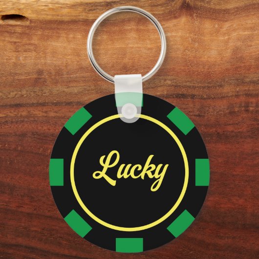 Las Vegas poker chip token aangepaste ronde metaal Sleutelhanger (Achterkant)