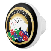 Las Vegas Poker Design Keramische Knop (Rechts)