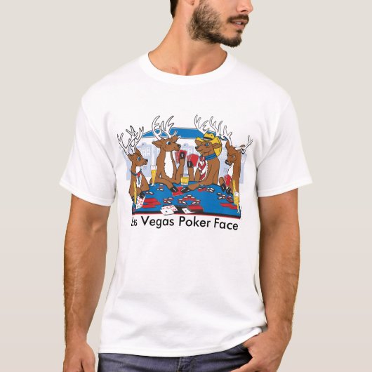 Las Vegas Poker Face T-shirt (Voorkant)