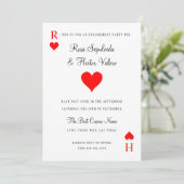 Las Vegas Poker Kaart Verloving (Staand voorkant)