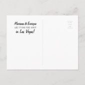 Las Vegas Poker Save the Date Photo Aankondigingskaart (Achterkant)
