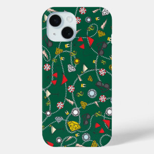 Las Vegas Pool Party Pattern iPhone 15 Case