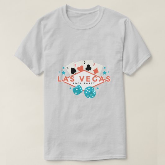 Las Vegas Pool Party T-shirt (Design voorkant)