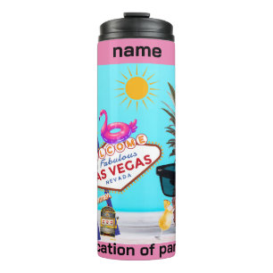 Las Vegas Pool Party Thermische Tumbler Thermosbeker