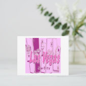 Las Vegas Pop Art Retro Briefkaart (Staand voorkant)