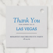 Las Vegas Pop Art Sign Bedankjes Labels (Achterkant)