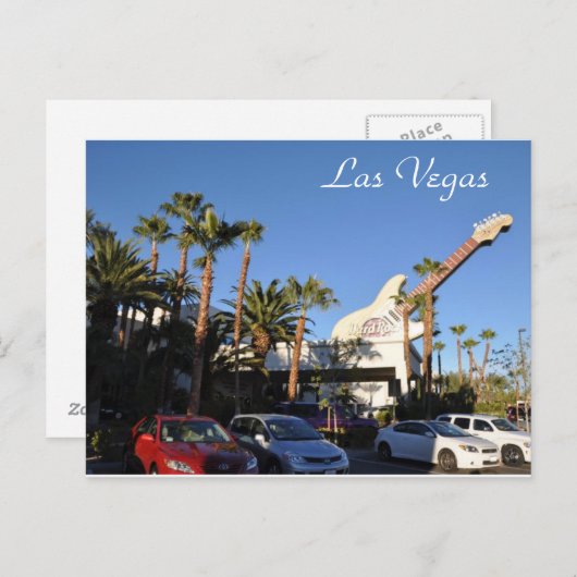 Las Vegas postkaart. Briefkaart (Voorkant / Achterkant)