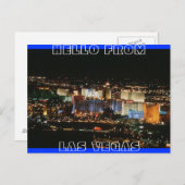 las vegas-postkaart briefkaart (Voorkant / Achterkant)
