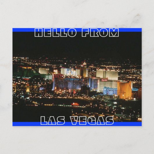 las vegas-postkaart briefkaart (Voorkant)