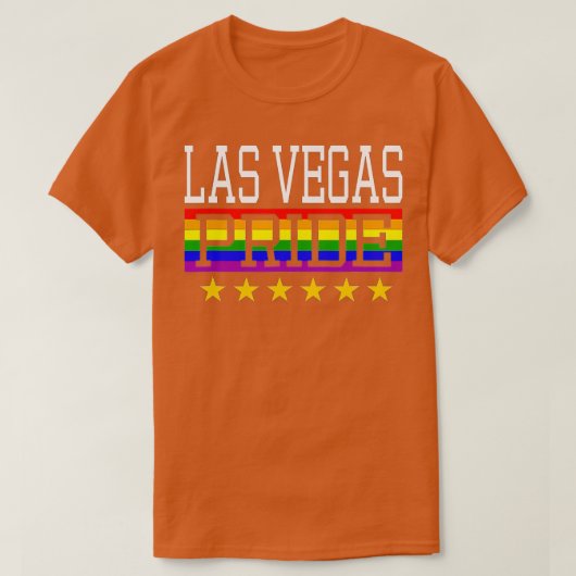 Las Vegas Pride Gay Lesbian Queer LGB Rainbow Flag T-shirt (Design voorkant)