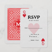 Las Vegas Queen of Hearts spelen RSVP (Voorkant / Achterkant)