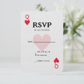 Las Vegas Queen of Hearts spelen RSVP (Staand voorkant)