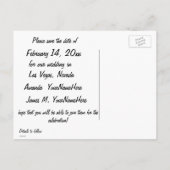 Las Vegas Rainbow Wedding Aankondigingskaart (Achterkant)