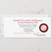 Las Vegas Reception (contacteer me om 4u te person Kaart (Achterkant)