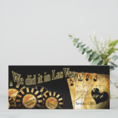 Las Vegas Reception (contacteer me om 4u te person Kaart (Staand voorkant)