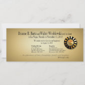 Las Vegas Reception (contacteer me om 4u te person Kaart (Achterkant)