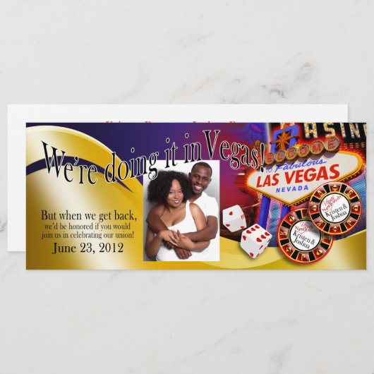 Las Vegas Reception (neem contact met me 2 persona (Voorkant / Achterkant)
