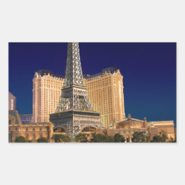 Las vegas rechthoekige sticker