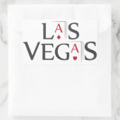 Las Vegas Rechthoekige Sticker (Tas)