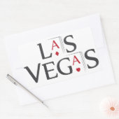 Las Vegas Rechthoekige Sticker (Envelop)