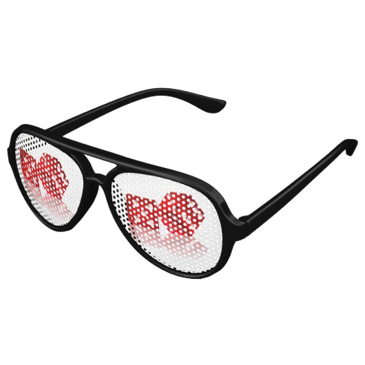 Las Vegas Red Dice Aviator Zonnebril (Gekanteld)