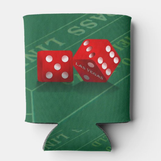 Las Vegas Red Dice Blikjeskoeler (Achterkant)