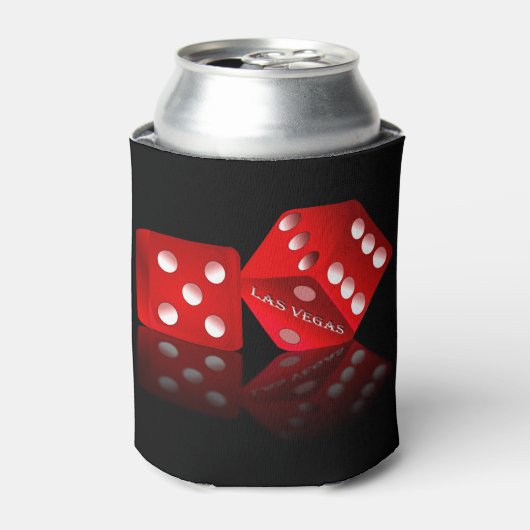 Las Vegas Red Dice Blikjeskoeler (Blikje Voorkant)