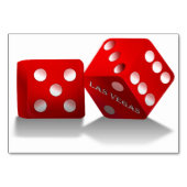 Las Vegas Red Dice Kaart (Achterkant)