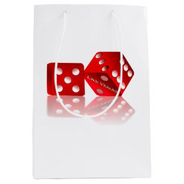 Las Vegas Red Dice Medium Cadeauzakje