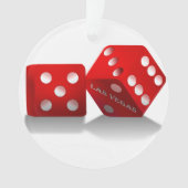 Las Vegas Red Dice Ornament (voorkant)