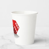 Las Vegas Red Dice Papieren Bekers (Links)