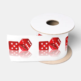 Las Vegas Red Dice Satijnen Lint