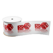 Las Vegas Red Dice Satijnen Lint (Spoel)