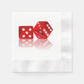 Las Vegas Red Dice Servetten (Voorkant)