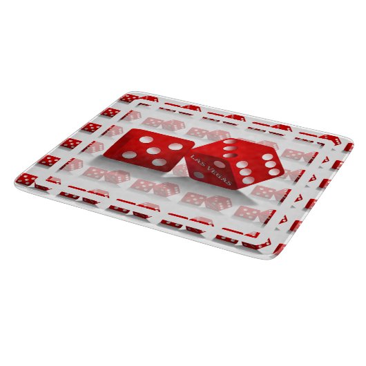 Las Vegas Red Dice Snijplank (Hoek)