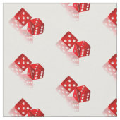 Las Vegas Red Dice Stof (Close Up)