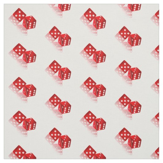 Las Vegas Red Dice Stof (Swatch)