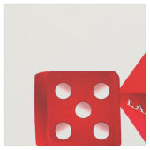 Las Vegas Red Dice Stof (Close Up)